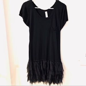 Gypsy Junkies ruffle tee dress size S/M